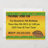 誕生日 招待状 (裏面)