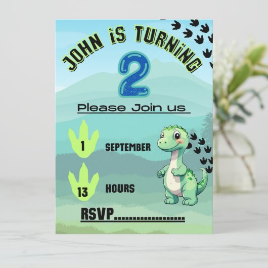 誕生日 招待状 (スタンド正面)