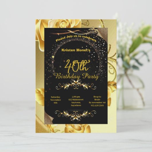 誕生日 招待状 (スタンド正面)