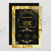 誕生日 招待状 (正面/裏面)