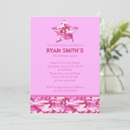 誕生日 招待状 (スタンド正面)