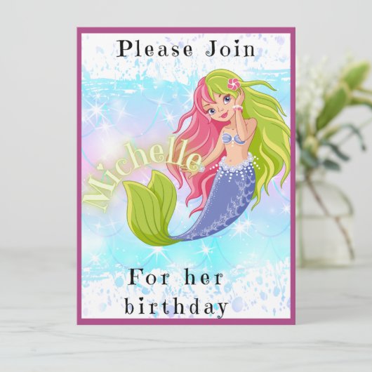 誕生日 招待状 (スタンド正面)