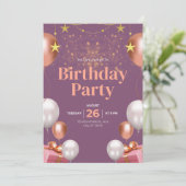 誕生日 招待状 (スタンド正面)