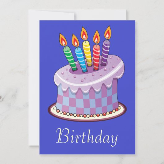 誕生日 招待状 (正面)