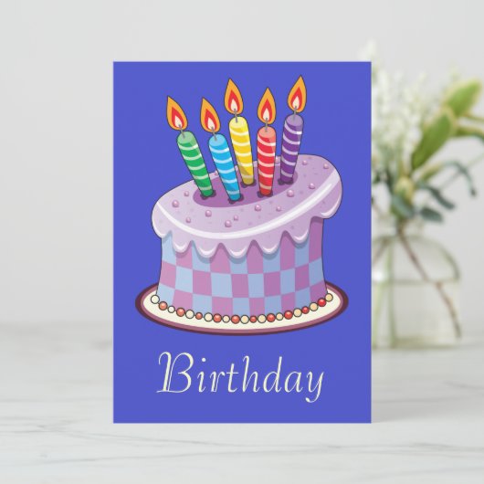 誕生日 招待状 (スタンド正面)