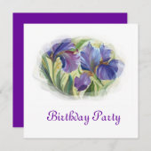 誕生日 招待状 (正面/裏面)