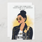 誕生日 招待状 (正面/裏面)