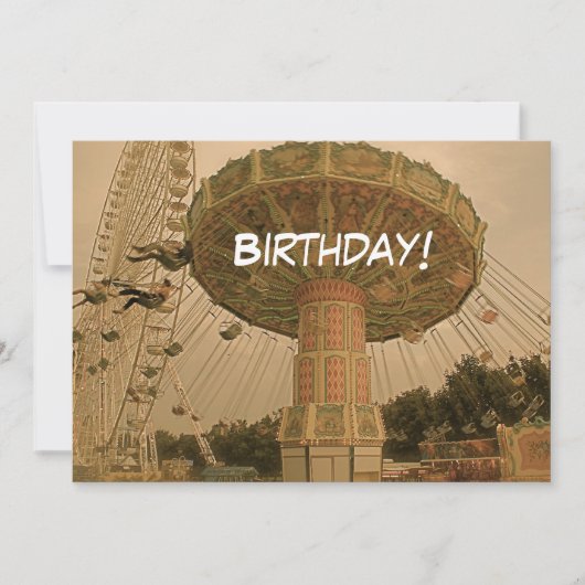 誕生日！ 招待状 (正面)