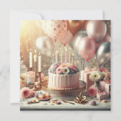 誕生日 招待状 (正面)