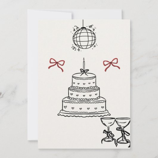 誕生日 招待状 (裏面)