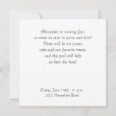 誕生日 招待状 (裏面)