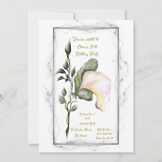 誕生日 招待状 (正面)