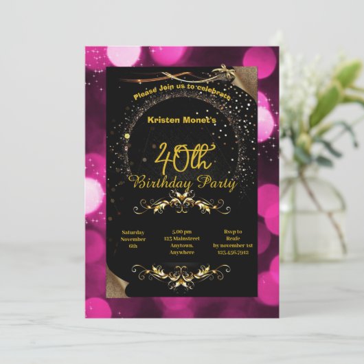 誕生日 招待状 (スタンド正面)