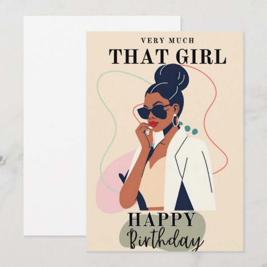 誕生日 招待状 (正面/裏面)