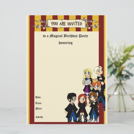 誕生日 招待状 (スタンド正面)