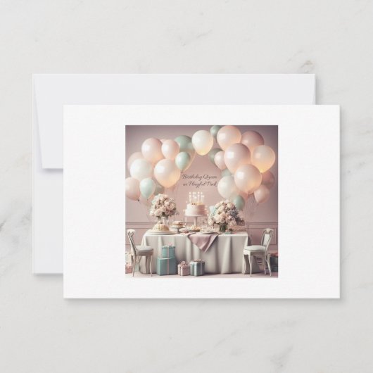 誕生日 招待状 (正面)