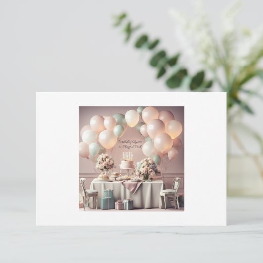 誕生日 招待状 (スタンド正面)