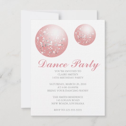 誕生日 招待状 (正面)