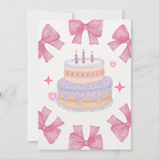 誕生日 招待状 (裏面)