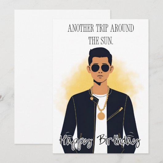 誕生日 招待状 (正面/裏面)