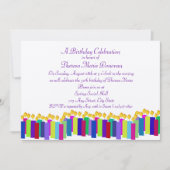 誕生日 招待状 (正面)