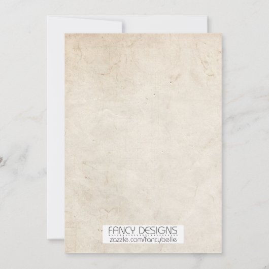 誕生日 招待状 (裏面)