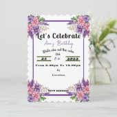 誕生日 招待状 (スタンド正面)