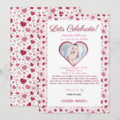 誕生日 招待状 (正面/裏面)