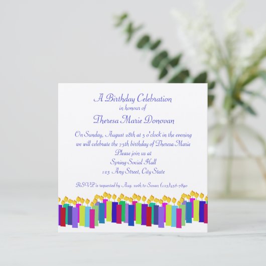 誕生日 招待状 (スタンド正面)