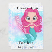 誕生日 招待状 (正面/裏面)