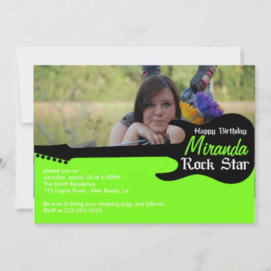 誕生日 招待状 (正面)