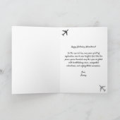 誕生日 旅行 ヴィンテージ スーツケース カラフル おしゃれ カード (内部)