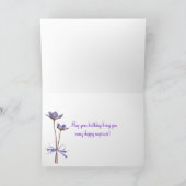 誕生日（昆虫）オオカバマダラ、モナーク蝶 カード (内部)