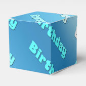 誕生日（淡青色） フェイバーボックス (正面サイド)