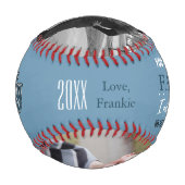 誕生日/父の日野球パパ贈り物 野球ボール (裏面)