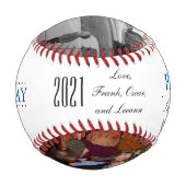 誕生日/父の日 野球ギフト パパへ 野球ボール (裏面)