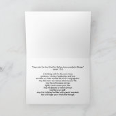 誕生日、牧師、白いペリカンの岩 カード (内部)