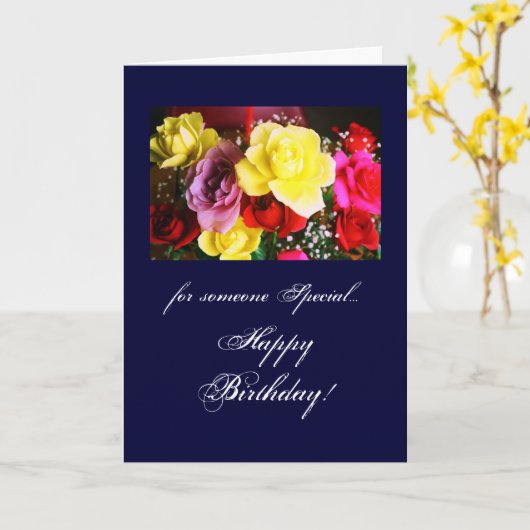 誕生日：特別なユーザー カード (黄色い花)