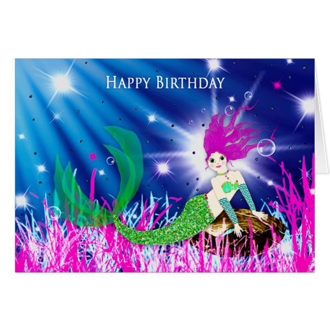 誕生日、特別な誰か深海の人魚 (正面横)