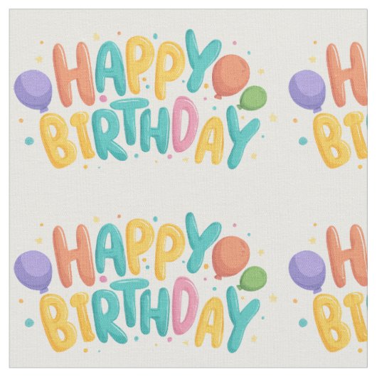 誕生日🎂 生地 🎂 ファブリック (クローズアップ)