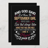 誕生日|神が9月のギルに行けと言った 案内状 (正面/裏面)