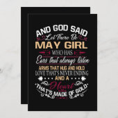 誕生日|神はメイ·ガールを呼べと言った 案内状 (正面/裏面)