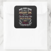 誕生日 神は一月娘と言われた スクエアシール (バッグ)