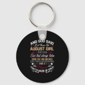 誕生日 |神は女の子を連れて行け威厳があると キーホルダー (正面)