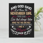 誕生日 神は11月の女の子が来ると言った シーズンカード (スタンド正面)