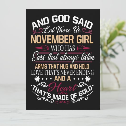 誕生日 神は11月の女の子が来ると言った シーズンカード (スタンド正面)