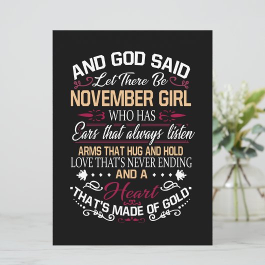 誕生日 神は11月の女の子が来ると言った 案内状 (スタンド正面)