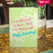 誕生日、私の友賛美人としてYOUを持っている