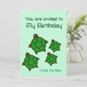 誕生日、私はウミガメ、招待が好き 招待状 (スタンド正面)
