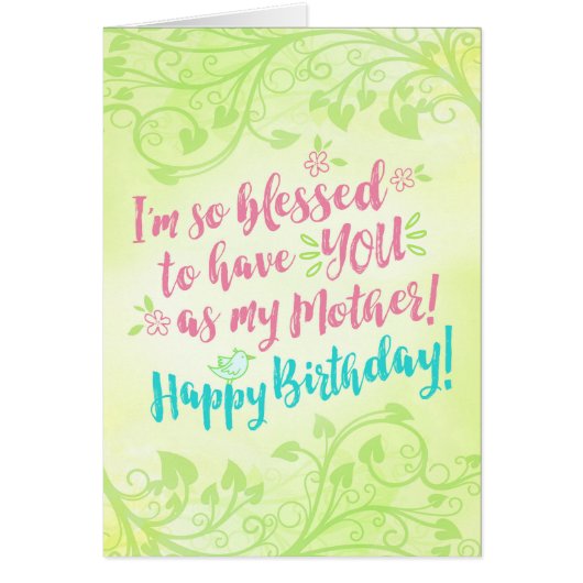 誕生日、私は従って私の母として持つために賛美されてあります (正面)